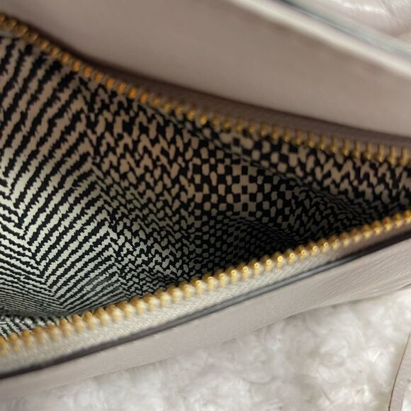 REBECCA MINKOFF Bowery Top Handle Leather gray small Crossbody Bag - Picture 9 of 13